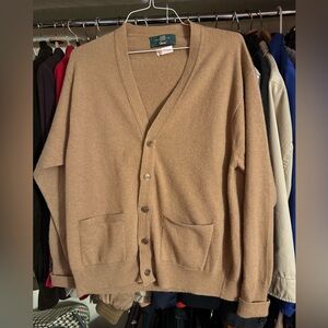 Vintage Orvis tan cardigan